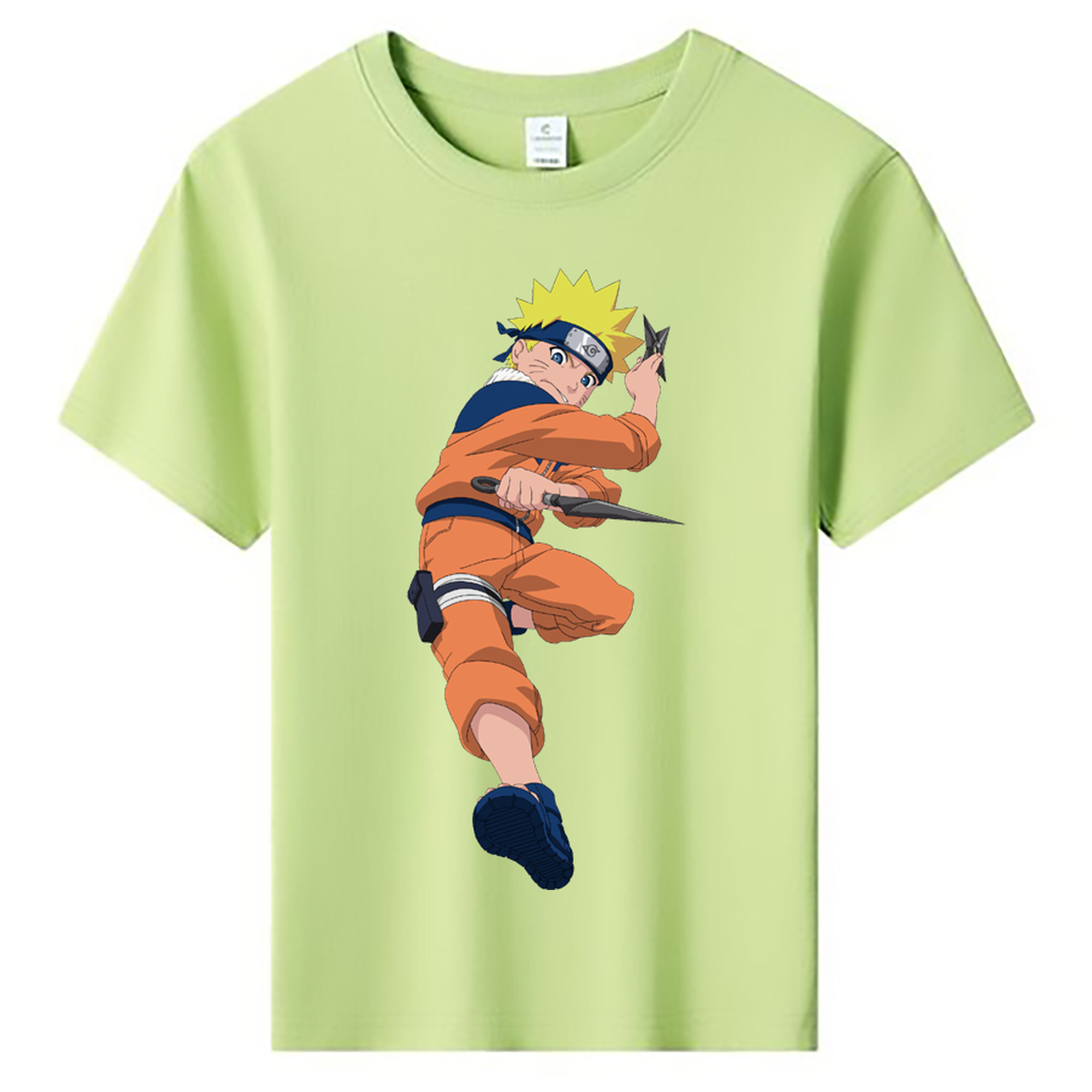 （画像用） NARUTO -ナルト- うずまき ナルト Uzumaki Naruto 綿100％キッズTシャツ（フロントプリント）